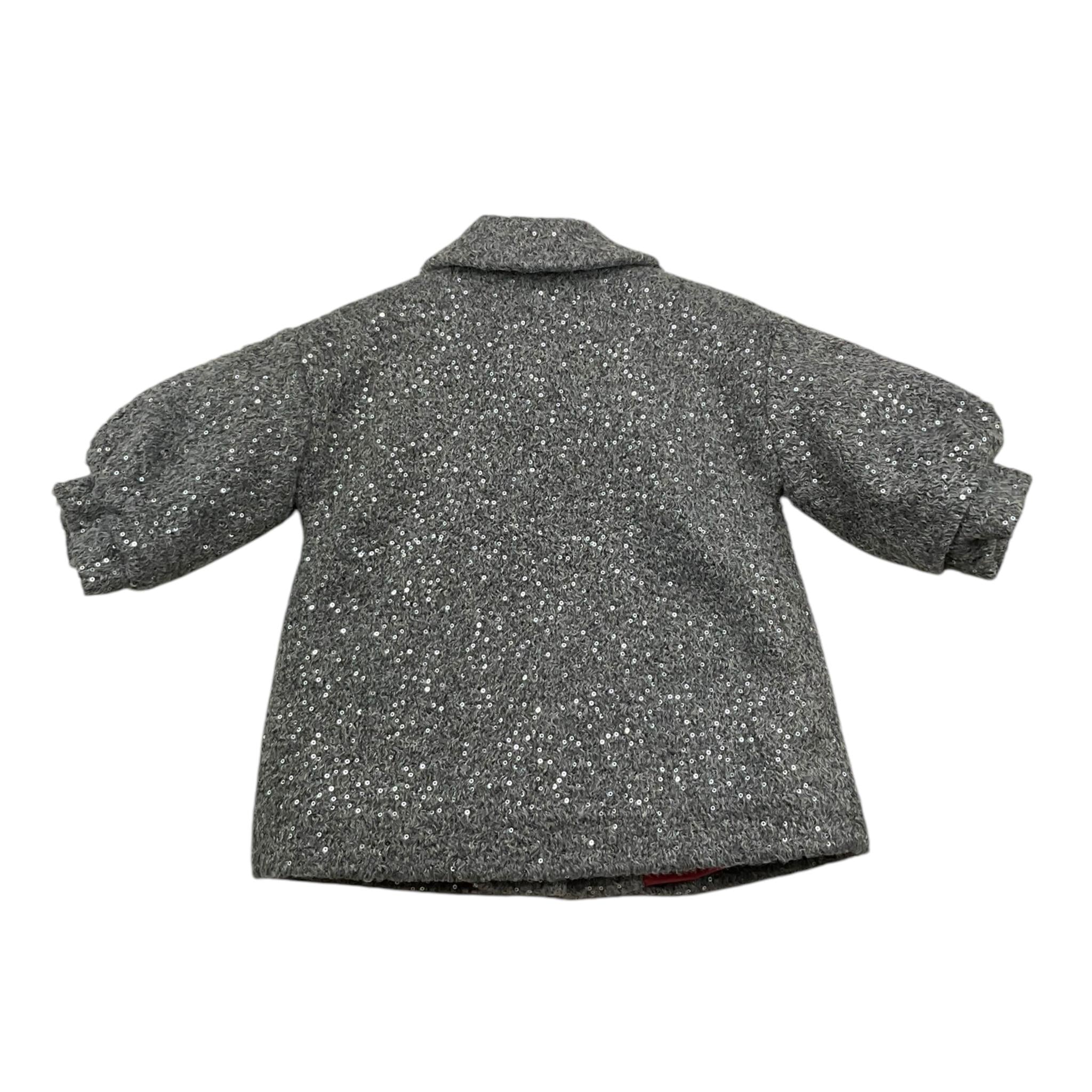 LE BEBE' cappotto tinta unita paillettato Grigio per Neonata LBG6075 GRIGIO LE BEBE' 