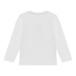 Guess Shirt Girocollo Tinta Unita con Stampa per Bambino N5RI26K8HM4 BIANCO GUESS 