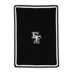 ELISABETTA FRANCHI coperta tinta unita con logo Nero per Neonata ENCO063 NERO ELISABETTA FRANCHI 