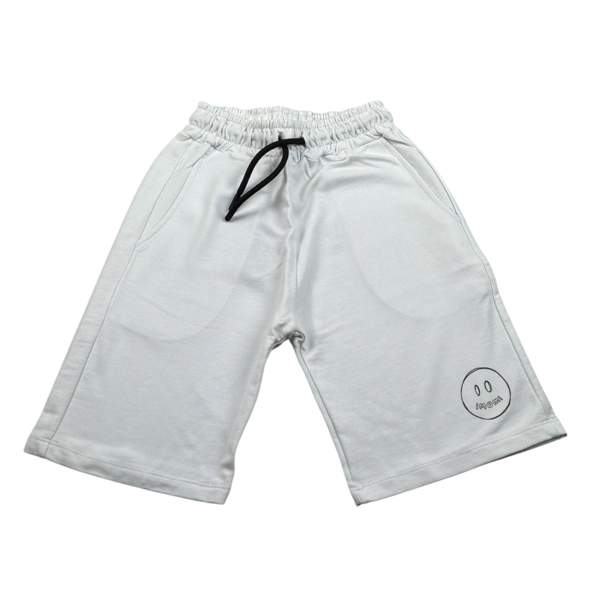 Imomi Bermuda Felpa tinta unita Bianco per Bambino SS23IK030 BIANCO IMOMI 