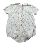 Wedoble Pagliaccetto Mezza Manica Tinta Unita con Stampe per Neonato V2504716A BIANCO WEDOBLE 