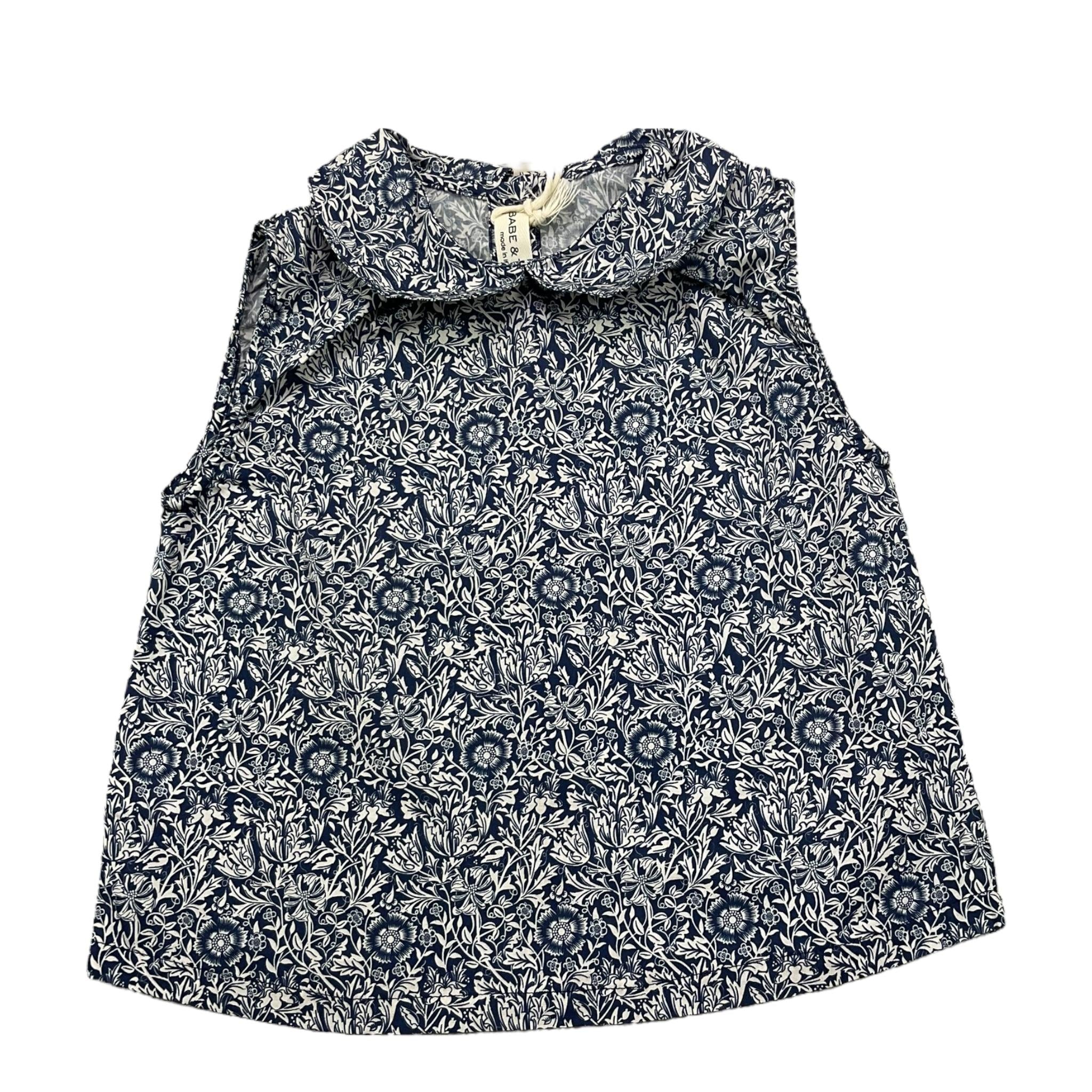 Babe & Tess Camiglia Giromanica Tinta Unita con Stampa per Bambina 26518020 BLU BABE & TESS 