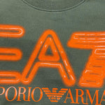 EMPORIO ARMANI felpa tinta unita girocollo con stampa Verde per Bambino 3DBM62 VERDE EMPORIO ARMANI 