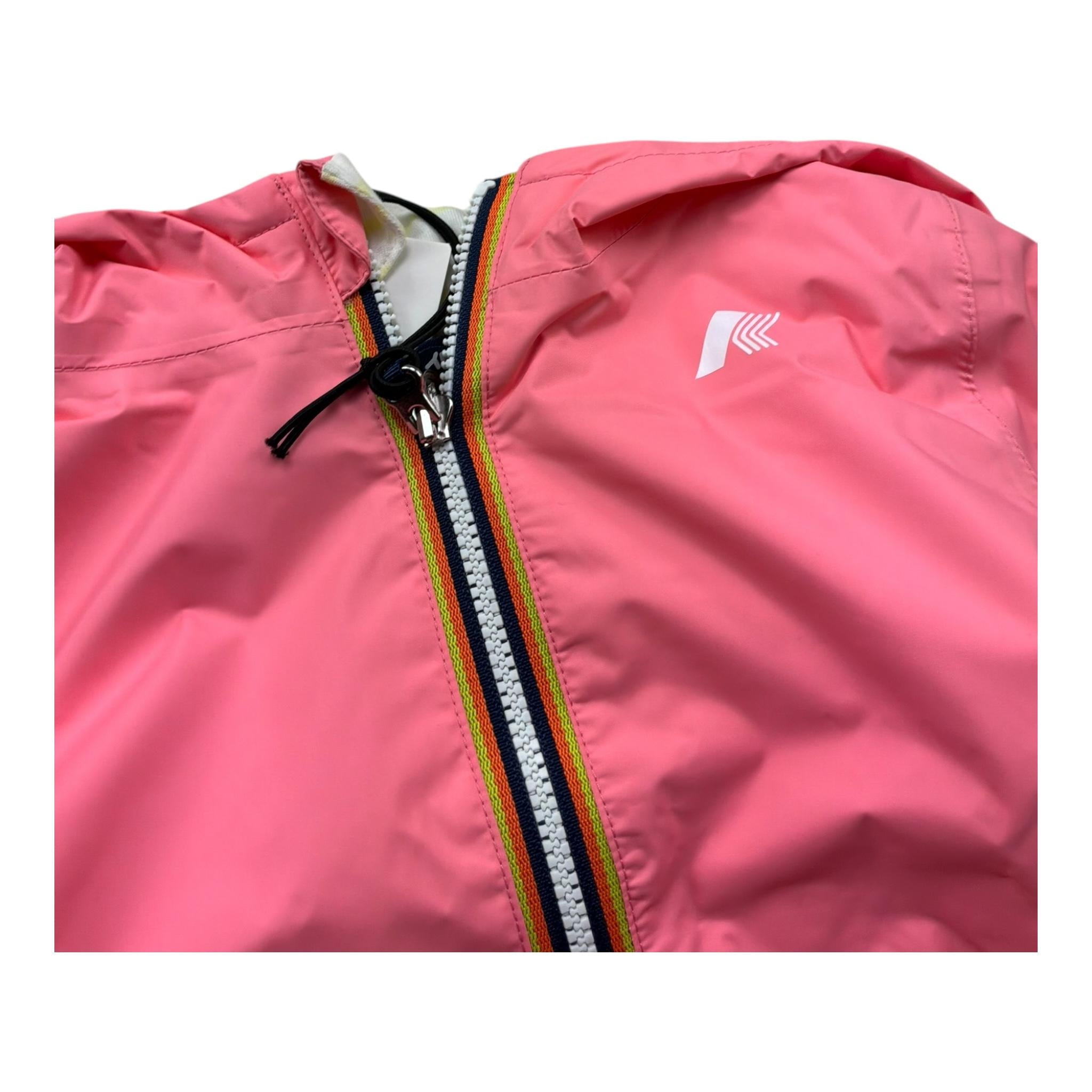 K-Way Giubbino Tinta Unita con Zip E Cappuccio per Neonata K2132MW ROSA K-WAY 