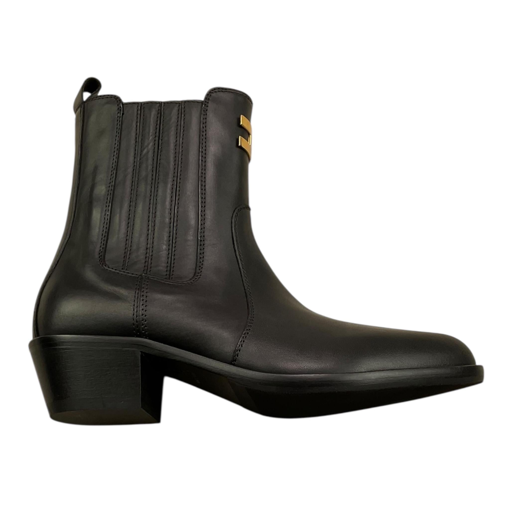ELISABETTA FRANCHI tronchetto tinta unita a punta Nero per Bambina F4A5E0153 NERO ELISABETTA FRANCHI 