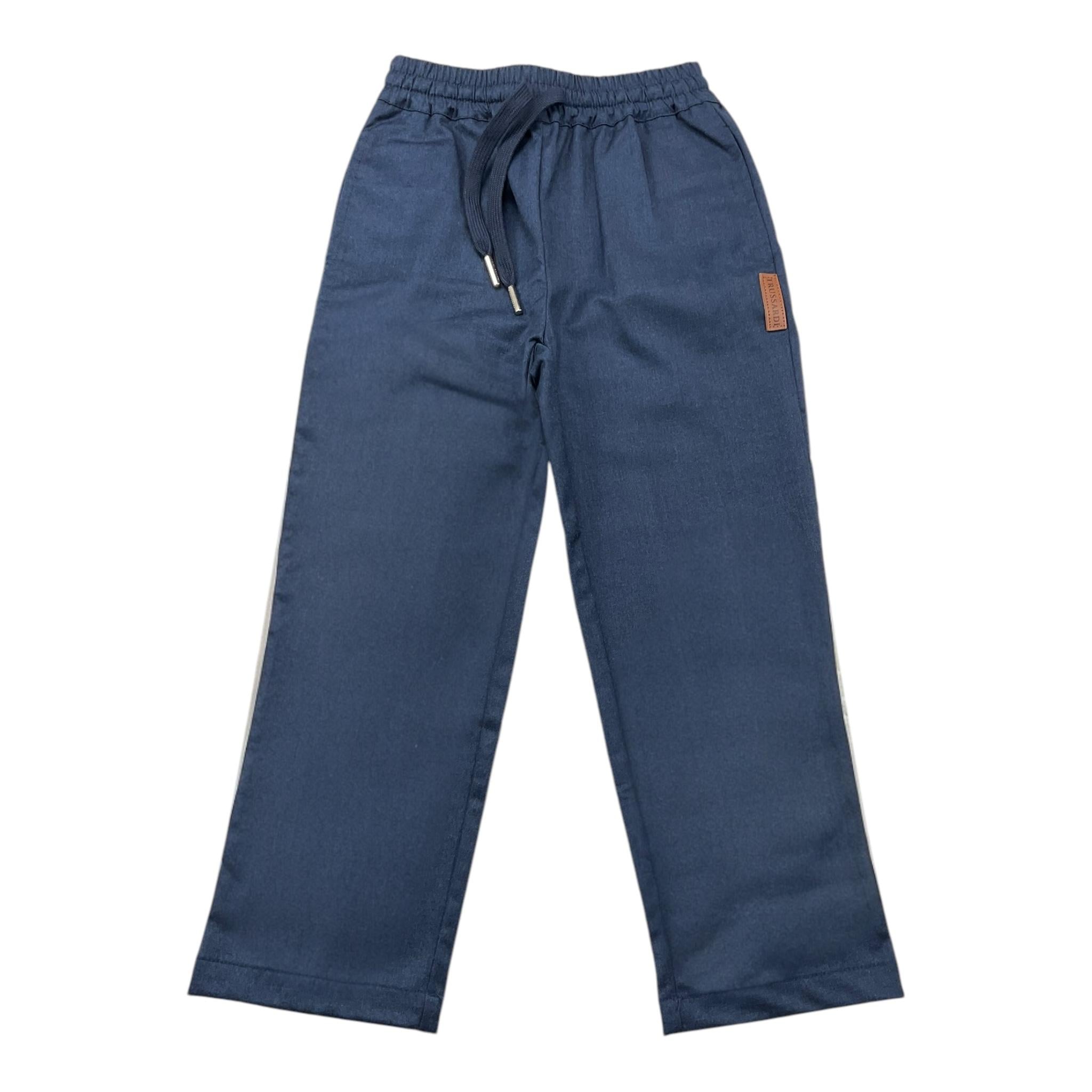 TRUSSARDI pantalone tinta unita con elastico in vita Blu per Neonato TIA24124PA BLU TRUSSARDI 