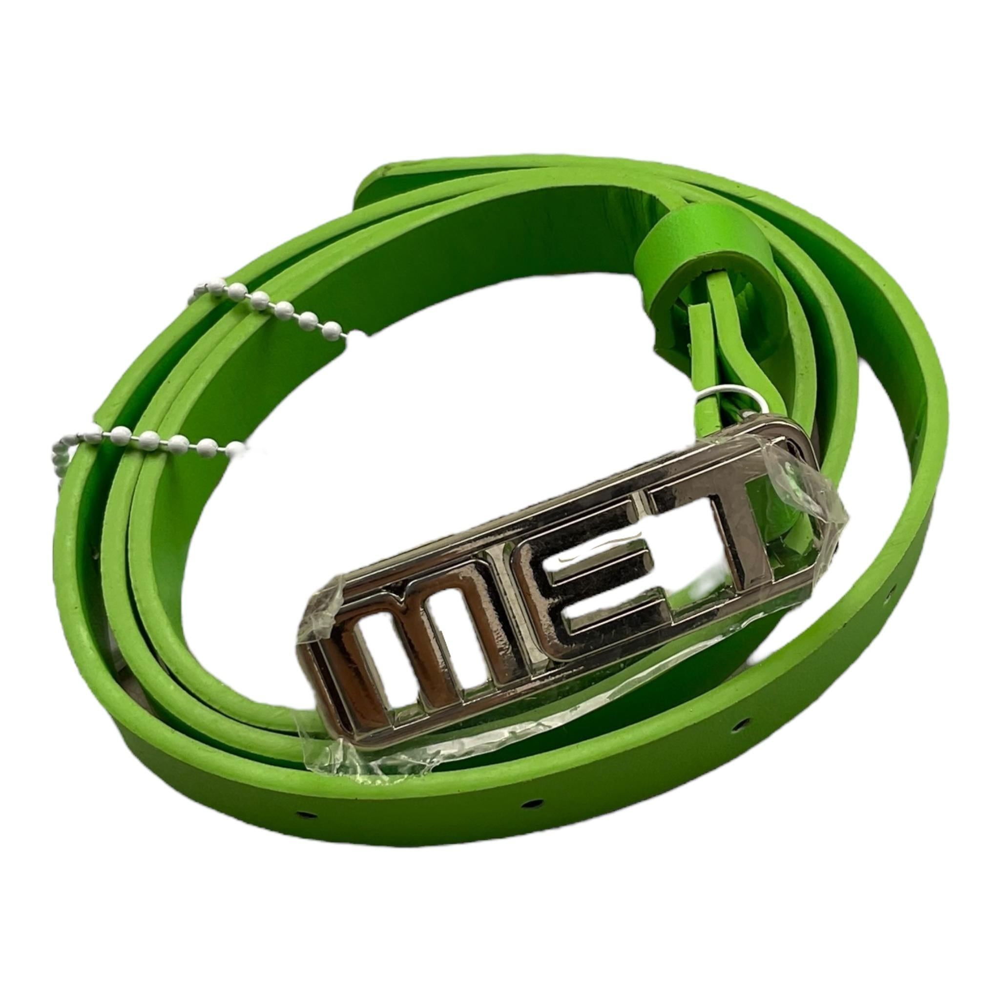 Met Cintura Tinta Unita per Bambina ME191 VERDE MET 