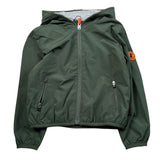 Save The Duck Giubbino Tinta Unita con Zip E Cappuccio per Neonato J30036X VERDE SAVE THE DUCK 