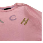 JOHN RICHMOND abito tinta unita girocollo con stampa Rosa per Neonata RIA24056VE ROSA JOHN RICHMOND 