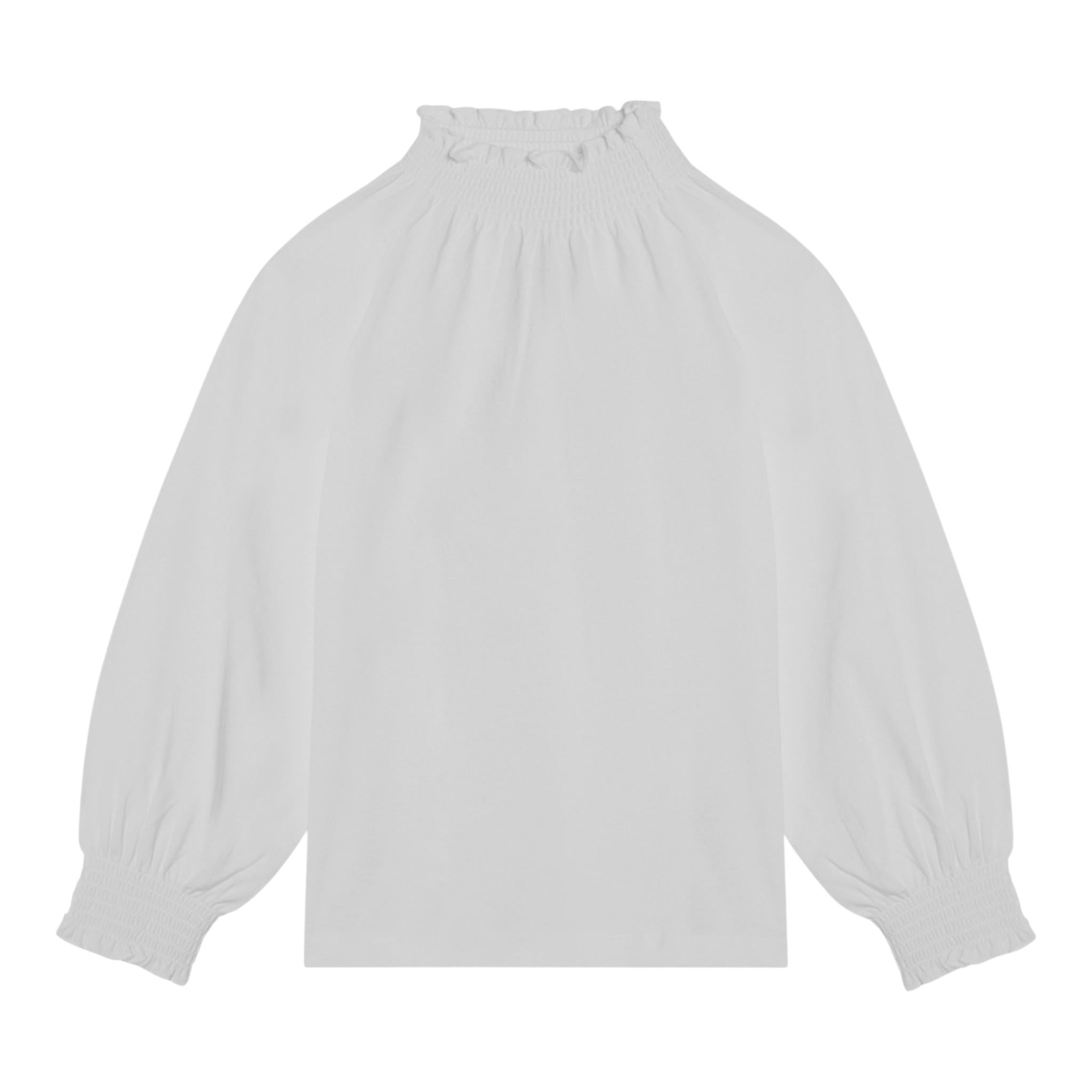 DOU DOU shirt tinta unita con collo elasticizzato Bianco per Bambina DT8A10XXX BIANCO DOU DOU 