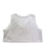 John Richmond Top Tinta Unita con Stampa per Bambina RGP25088TO BIANCO JOHN RICHMOND 