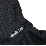 Gaelle Abito Giromanica Tinta Unita con Trafori per Bambina 2746V00398X NERO GAELLE 