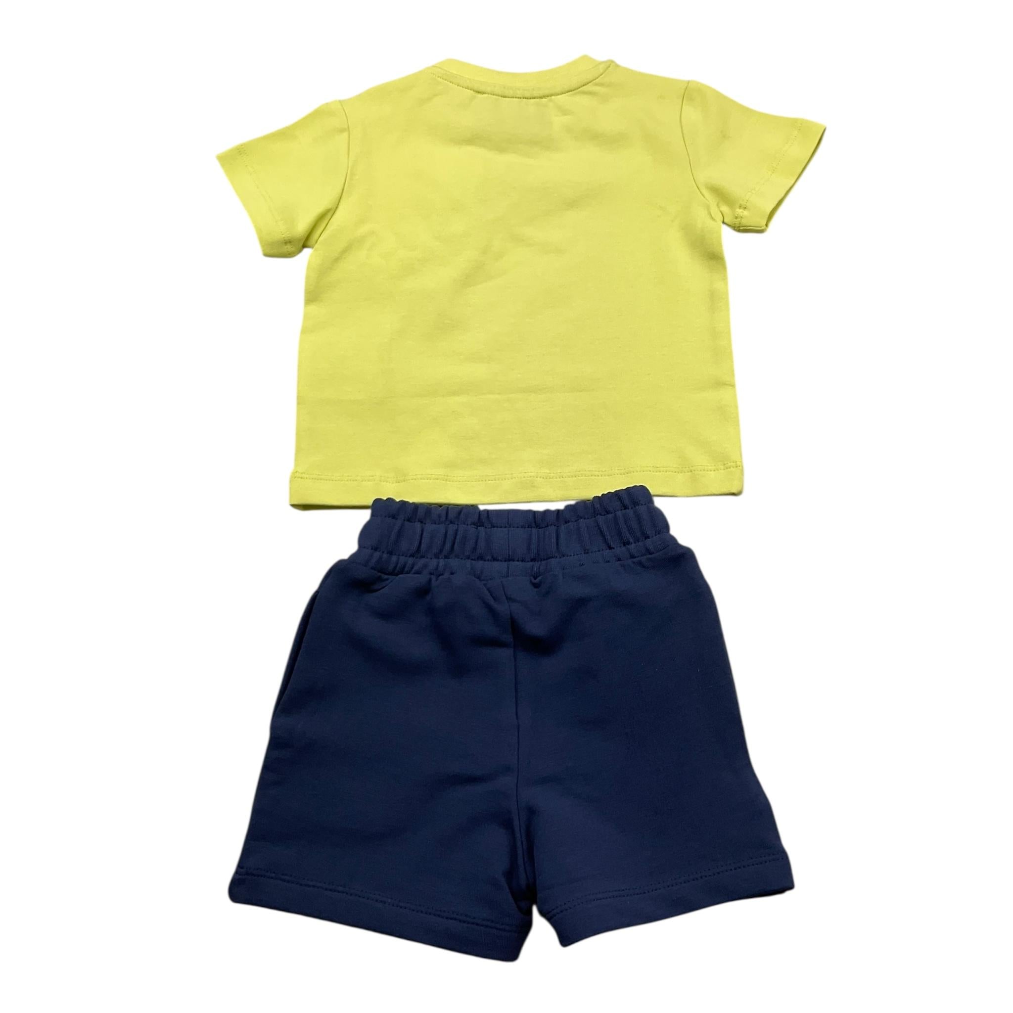 Iceberg Completo 2 Pezzi Bicolore T-Shirt-Bermuda per Neonato CMBICE5107B VERDE/BLU ICEBERG 