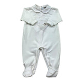 I Delfi Tutina Manica Lunga Tinta Unita per Neonata 25P5100 BIANCO I DELFI 