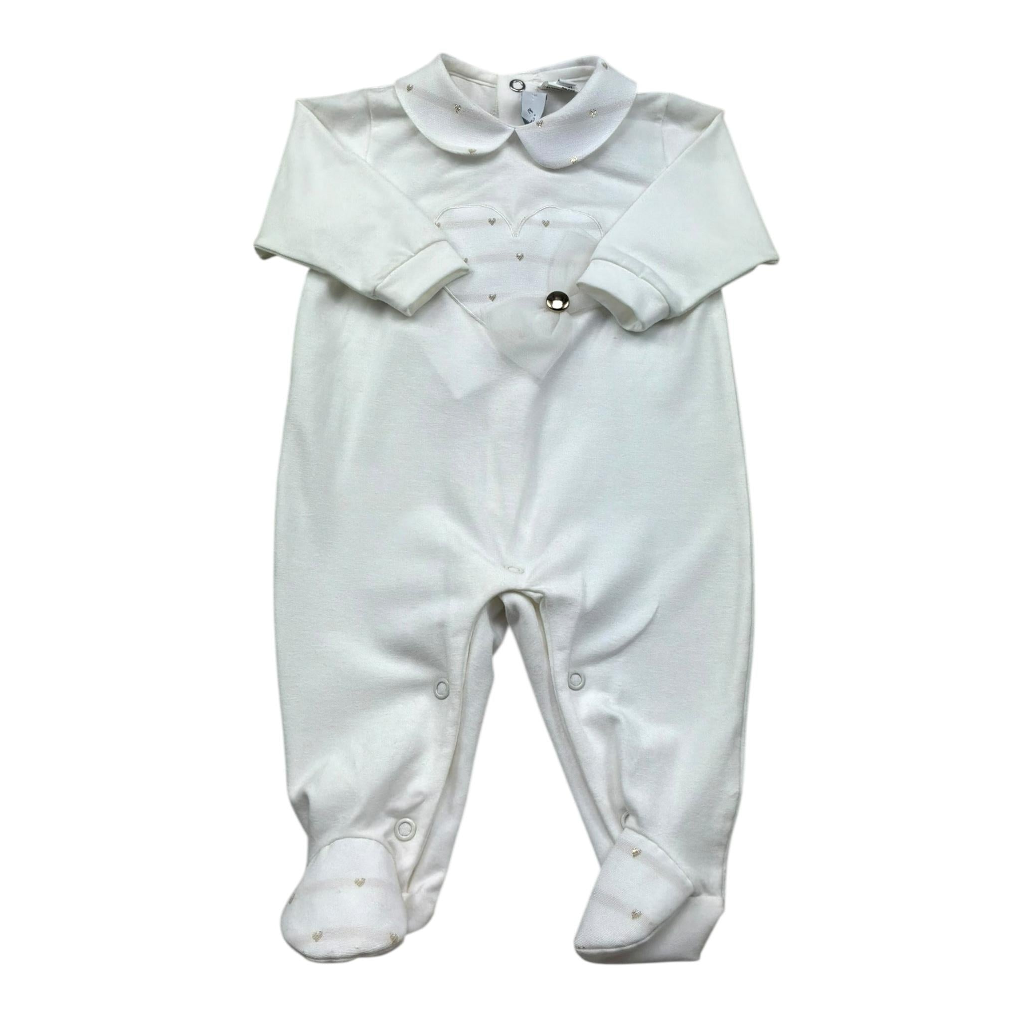 I Delfi Tutina Manica Lunga Tinta Unita per Neonata 25P5100 BIANCO I DELFI 