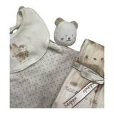 MINI BANDA completo 3 pezzi copertina-bavette-fazzoletto Panna per Neonato 3A414 PANNA MINI BANDA 