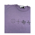 Stone Island T-Shirt Girocollo Tinta Unita con Logo per Bambino K1S16210001 VIOLA STONE ISLAND 