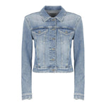 Dondup Giubbino Tinta Unita In Denim per Bambina DFGB013 AZZURRO DONDUP 