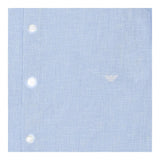 Emporio Armani Camicia Tinta Unita con Manica Lunga E Microfantasia per Bambino 3D4CJD AZZURRO EMPORIO ARMANI 