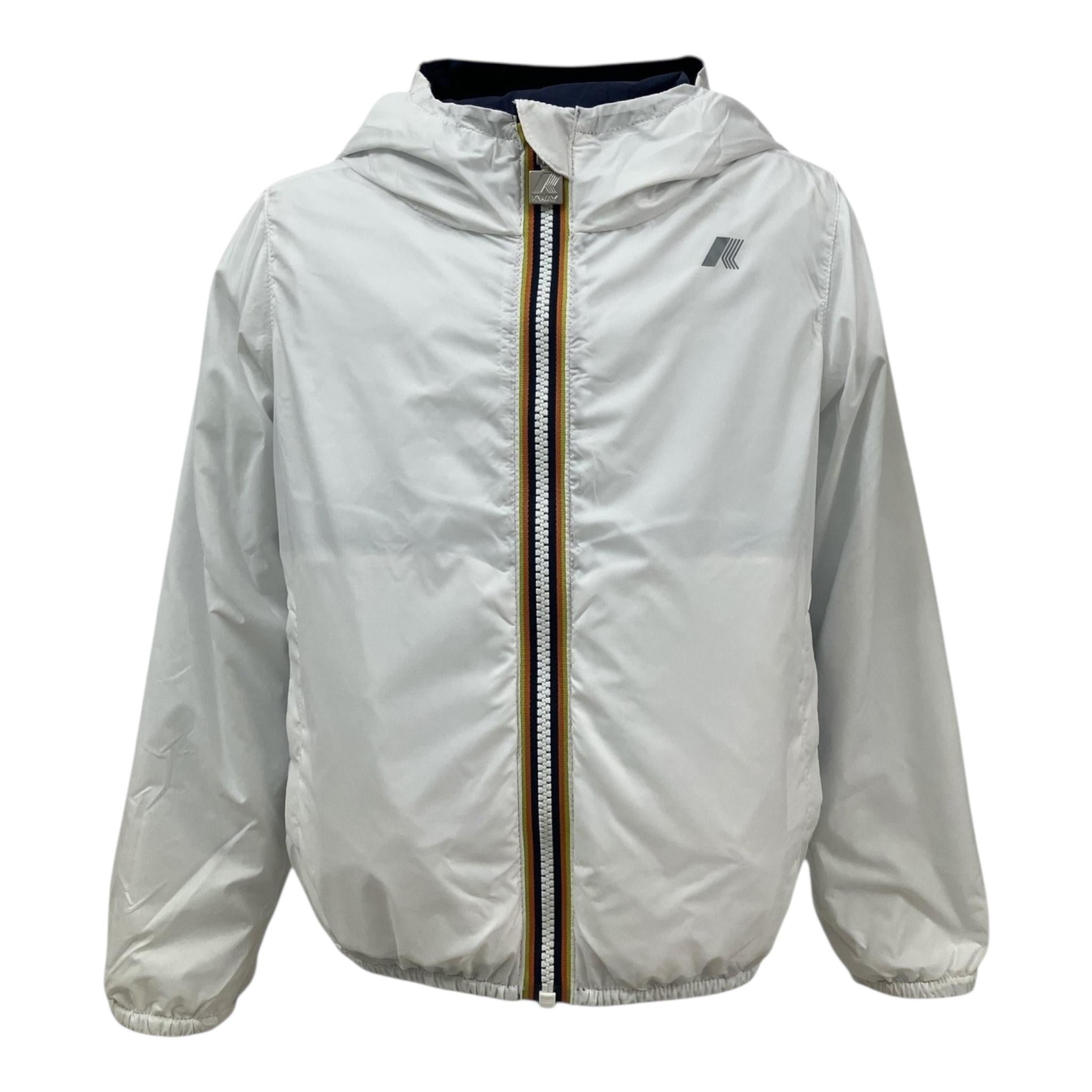 K-Way Giubbino Reversibile Bicolore per Bambino K61314WX BLU/BIANCO K-WAY 