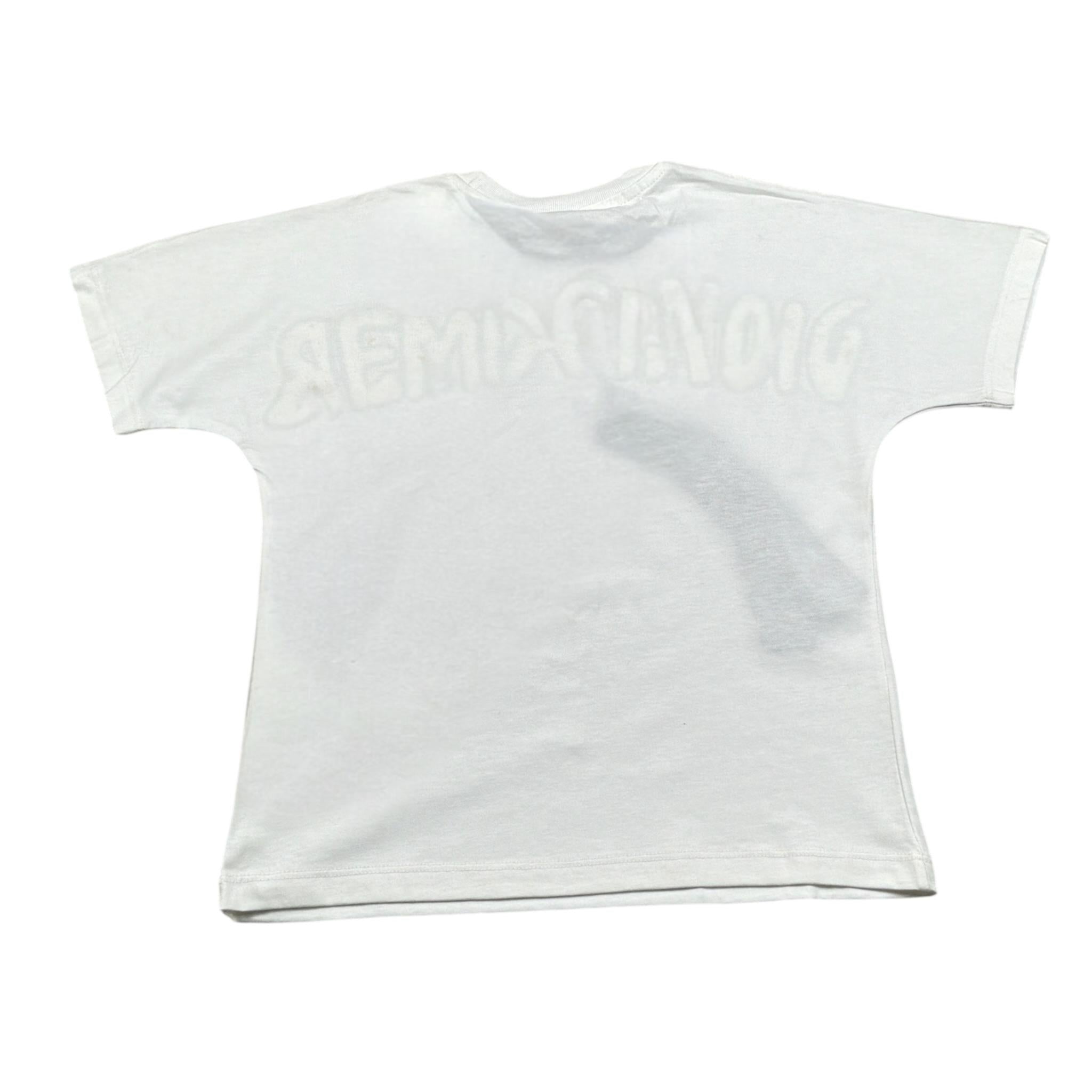 Disclaimer T-Shirt Girocollo tinta unita con Stampa Bianco per Bambino 23EDK53820 BIANCO DISCLAIMER 