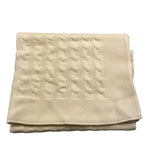 BABY LORD coperta tinta unita con ricami Panna per Neonato 123 PANNA BABY LORD 