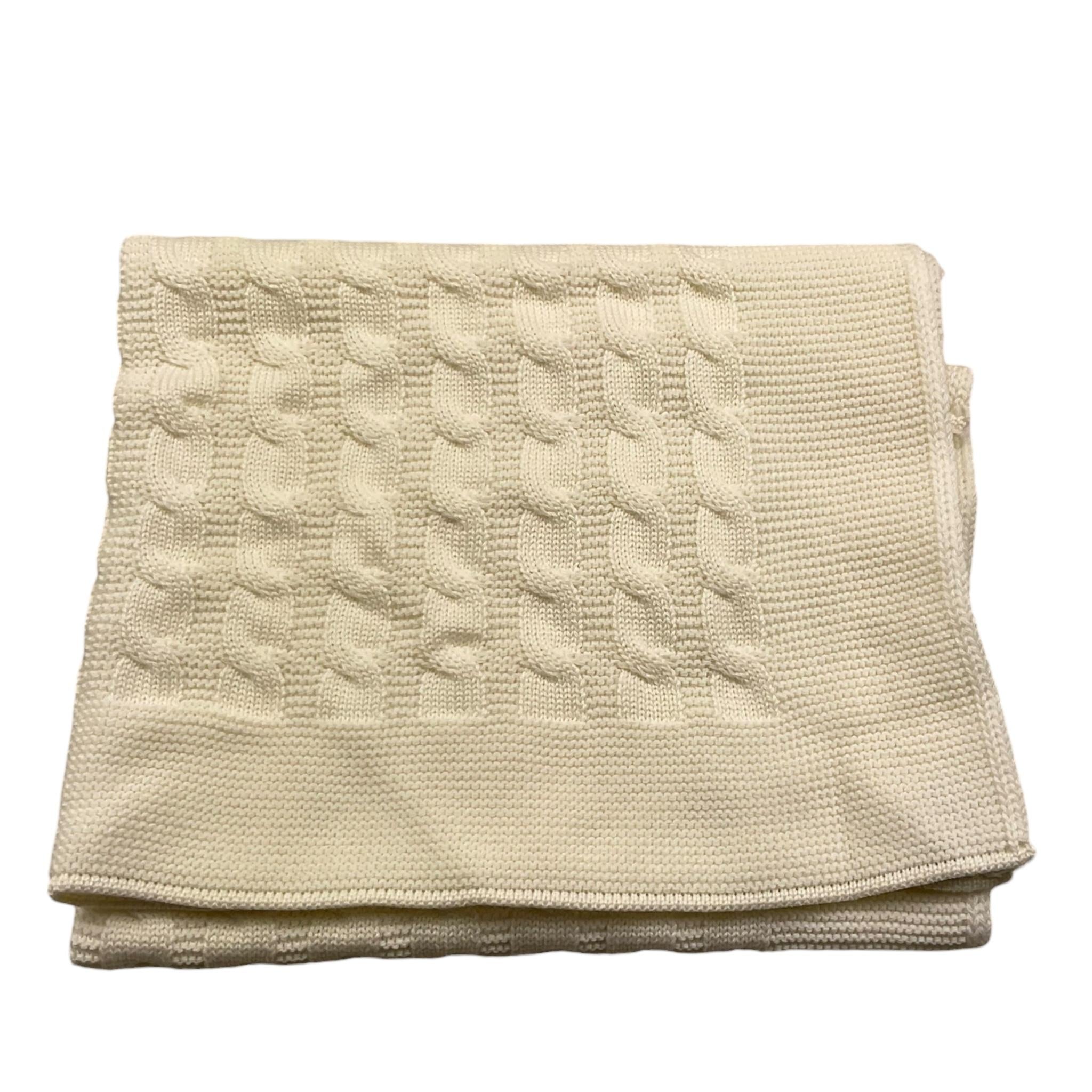 BABY LORD coperta tinta unita con ricami Panna per Neonato 123 PANNA BABY LORD 