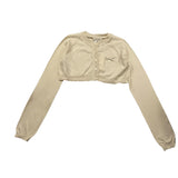 Twinset Coprispalle Tinta Unita Con Bottoni Avorio Per Bambina