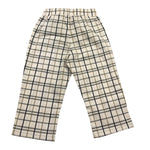 J.O. Milano Pantalone Tinta Unita Fantasia Quadri con Elastico In Vita per Neonato 274C2N BIANCO J.O. MILANO 