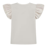 Guess T-Shirt Tinta Unita con Tulle per Bambina K5RI22K6YW4XJ BIANCO GUESS 