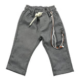 NEVER TOO pantalone tinta unita con elastico in vita Grigio per Neonato NT1838N GRIGIO NEVER TOO 