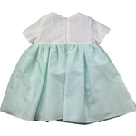 Le Bebe Abito Mezza Manica Bicolore per Neonata LBG6431 BIANCO/VERDE ACQUA LE BEBE 