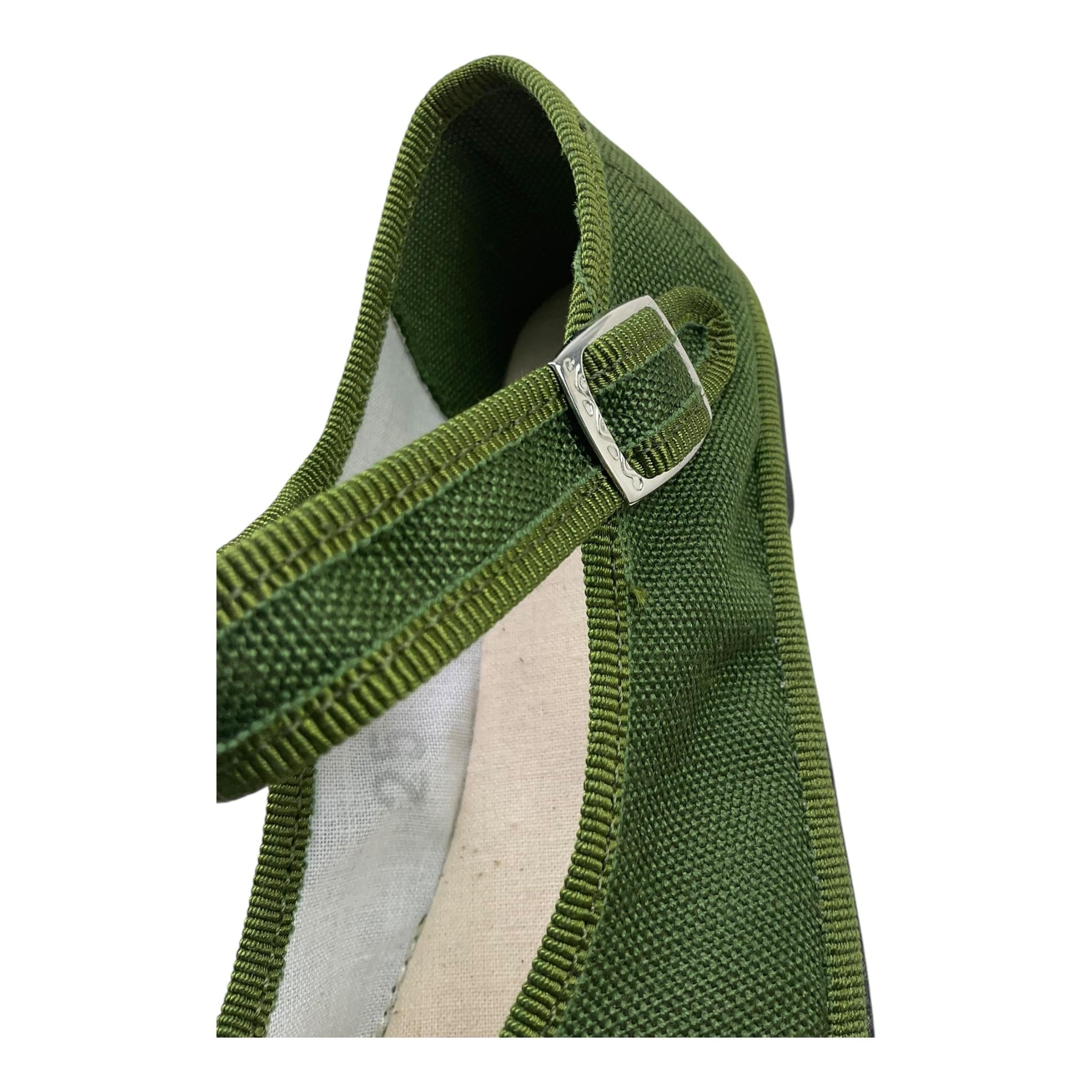 Bimbi Boutique Ballerine Tinta Unita con Fibia per Bambina 49680J VERDE BIMBI BOUTIQUE 