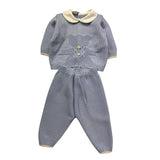 MARLU' completo 2 pezzi maglia-pantalone tinta unita Azzurro per Neonato IF5250 AZZURRO MARLU' 