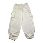 Please Pantalone Tinta Unita con Cuciture In Contrasto per Bambina PH08300G73 PANNA PLEASE 