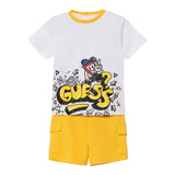 Guess Completo 2 Pezzi T-Shirt -Bermuda per Neonato I5RG06K8H BIANCO GUESS 