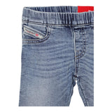 Diesel Jeans Tinta Unita con Eladtico In Vita per Neonata K00649N AZZURRO DIESEL 