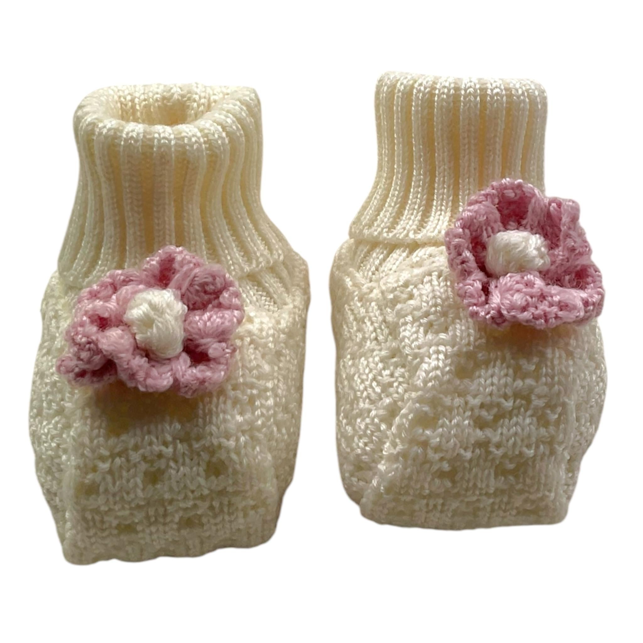 MARLU' babbucce tinta unita con applicazione Bianco per Neonata IB13S BIANCO MARLU' 