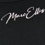 Marc Ellis Abito Tinta Unita A Costine con Stampa per Bambina JMJDR01168 NERO MARC ELLIS 