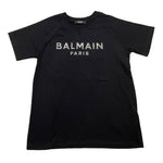 BALMAIN t-shirt girocollo tinta unita cn logo Nero per Bambino BS8P41 NERO BALMAIN 