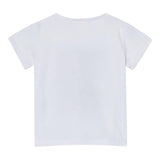 Liu Jo T-Shirt Girocollo tinta unita con Stampa E Brillantini Bianco per Bambina KA5093XXX BIANCO LIU JO 