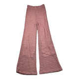 La Stupenderia Pantalone Tinta Unita Modello Zampa Rosa Per Bambina
