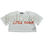 Just Cavalli T-Shirt Girocollo Tinta Unita con Logo per Bambina JGP26206TS BIANCO JUST CAVALLI 