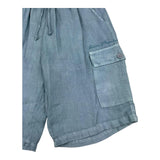 Daniele Alessandrini Einfarbige Bermudashorts mit elastischer Taille Hellblau für Jungen