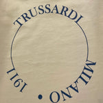 TRUSSARDI shirt girocollo tinta unita con stampa Panna per Bambino TIA240B4TSJ PANNA TRUSSARDI 