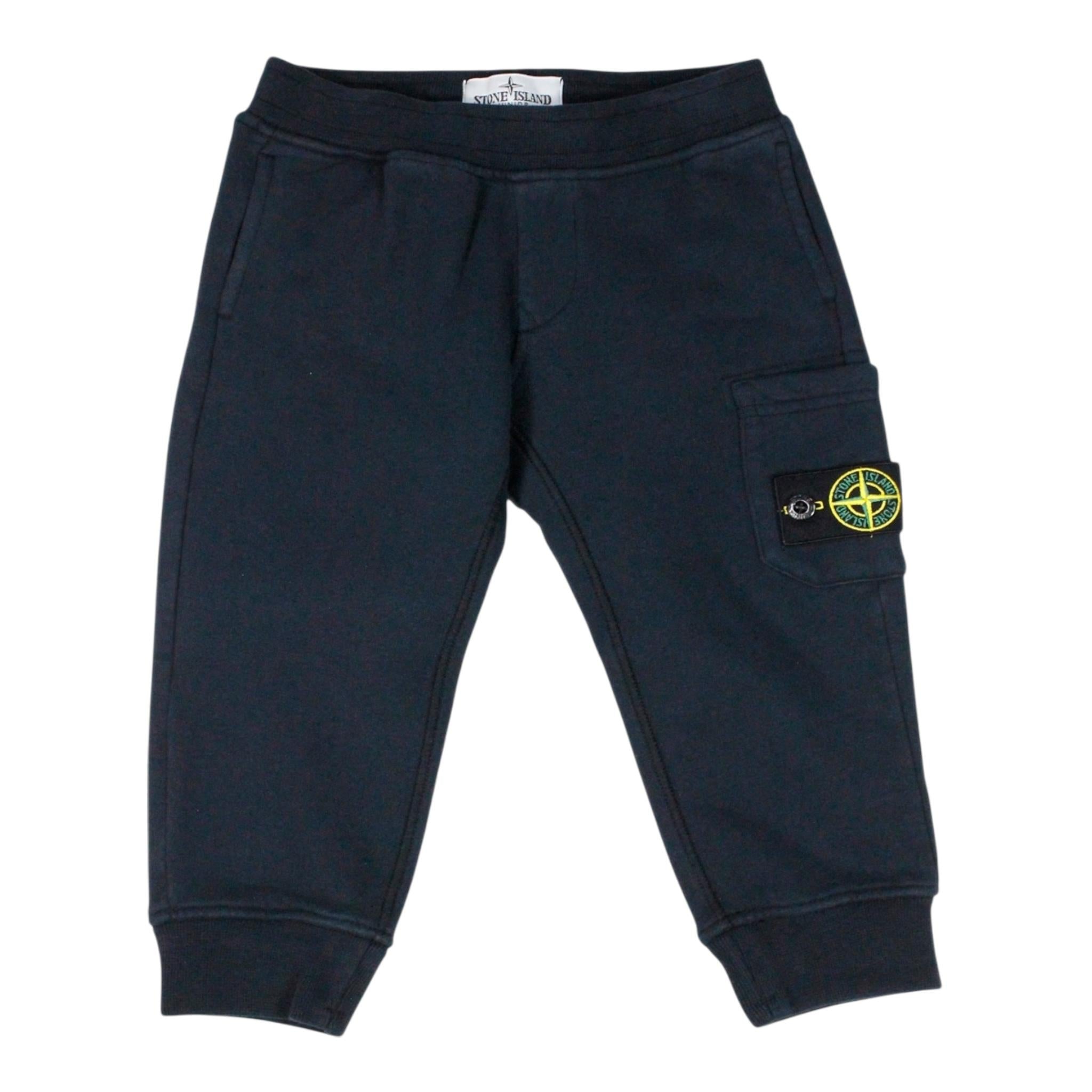 Stone Island Pantalone Tuta Tinta Unita per Neonato K1S166200005 BLU STONE ISLAND 