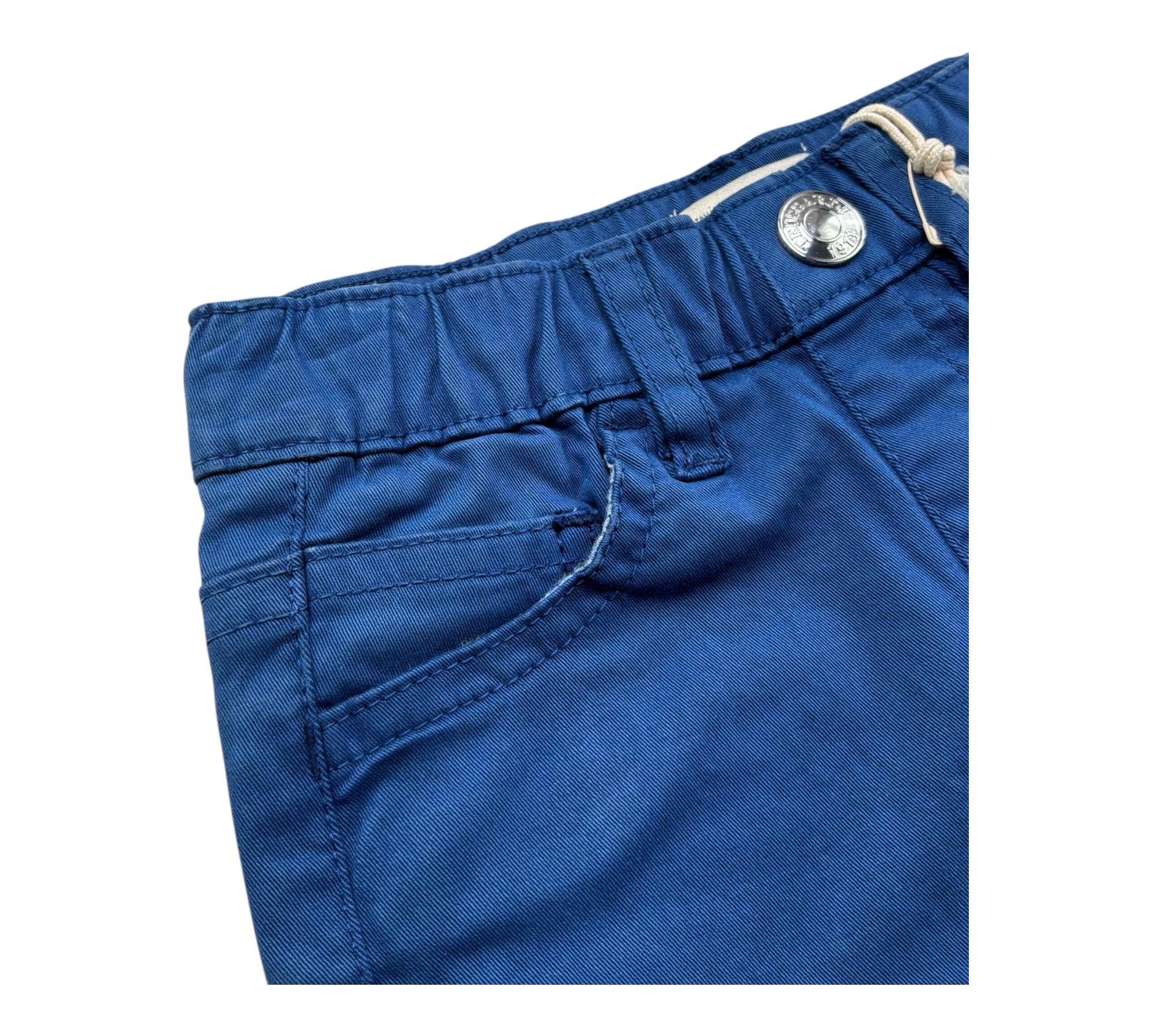 Trussardi Pantalone Tinta Unita con Elastico In Vita per Neonato TIP26040PA BLU TRUSSARDI 