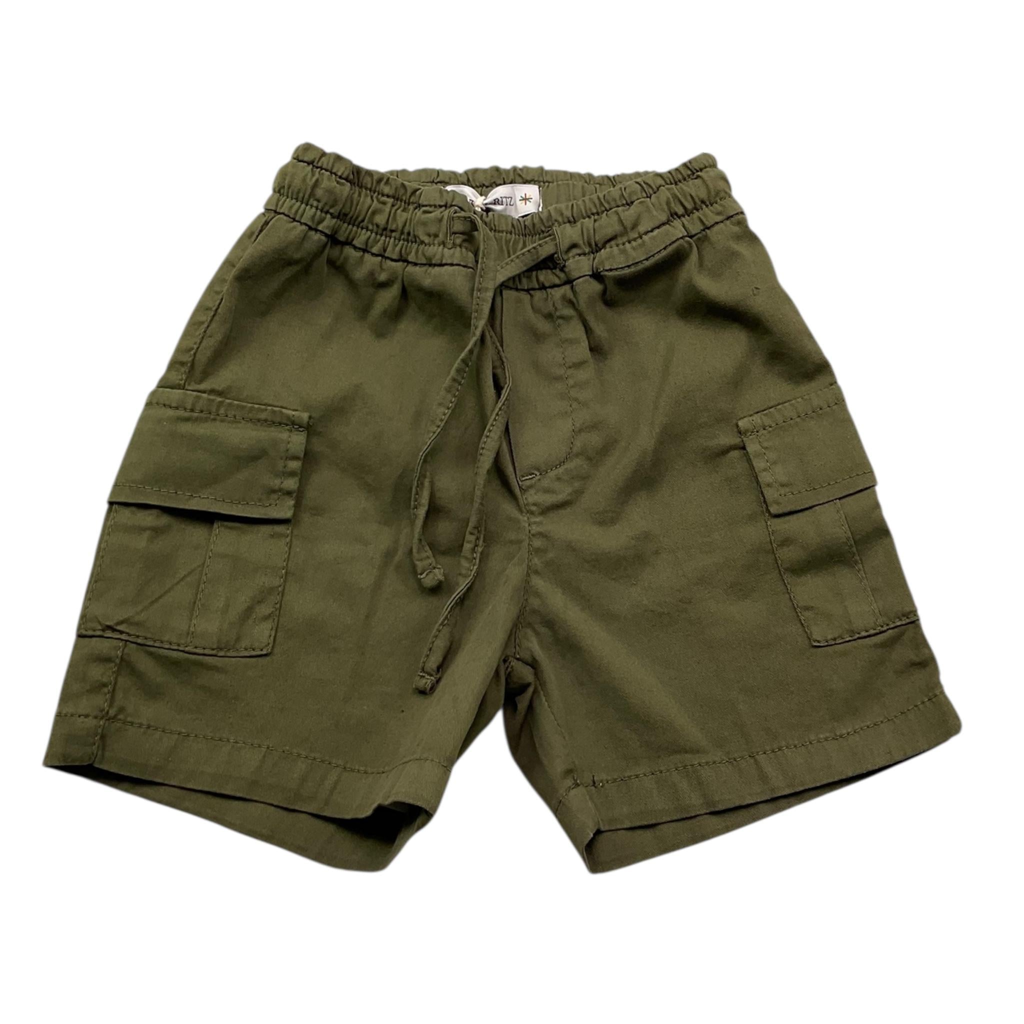 Manuel Ritz Bermuda Tinta Unita con Elastico In Vita per Neonato MR3016 VERDE MANUEL RITZ 