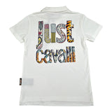 Just Cavalli Polo Mezza Manica Tinta Unita con Logo per Bambino JBP26069PO BIANCO JUST CAVALLI 