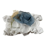 Barcellino Fascia Capelli Tinta Unita con Applicazioni per Neonata 120819 BIANCO BARCELLINO 